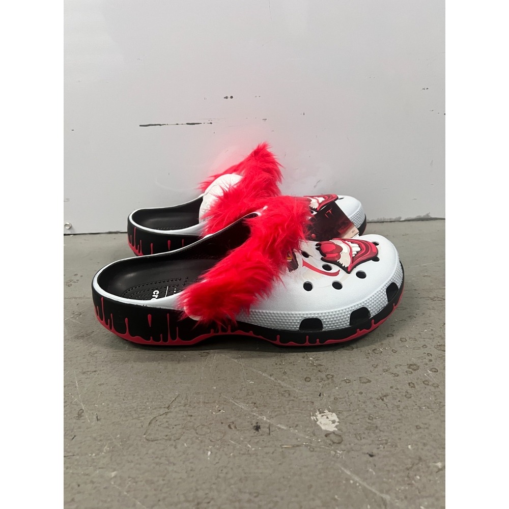 Crocs It Pennywise Classic 212351-90H Clog Unisex M10/W12 White Red Casual Shoes
